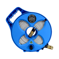 Flat Out 10m Flat Out Drink Water Hose on  Compact Multi-Reel Electric Blue C2E Electric Blue