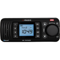 GME GR300BTB Bluetooth AM/FM Marine Stereo - Black