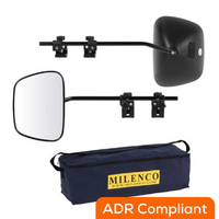 Milenco Aero 4 Grand - Automotive Convex Glass - Towing Mirror (Twin Pack).