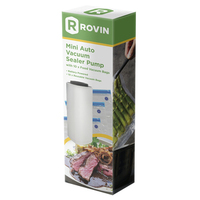 Rovin Mini Auto Vacuum Sealer Pump with 10 x Food Vacuum bags