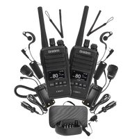 Uniden UH755-2DLX 80 UHF Channels, 5W/1W Selectable TX Power, Twin Deluxe Pack
