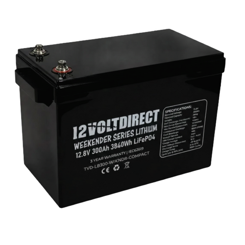 12 Volt Direct 300AH Weekender Series Lithium LiFePo4  Battery